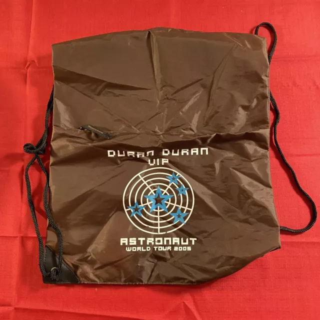 Duran Duran VIP Astronaut World Tour 2005 Brown Drawstring Bag
