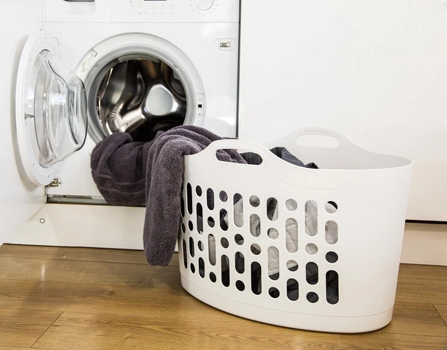 Panier Plastique Flexible Kadax 42L Avec Poignées - Panier à Linge, Jouets Ou Rangement Multifonction