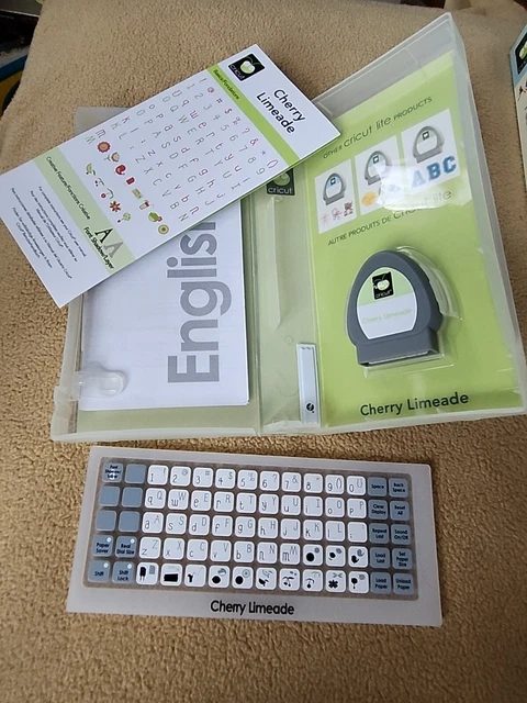 Cartucho de lima de cereza Cricut Lite arte teclado alfabeto