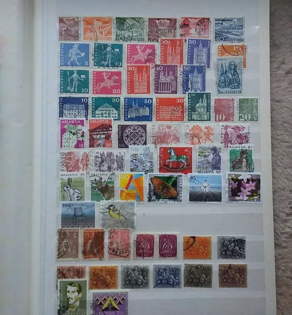 Briefmarken Sammlung Lot West Europa 7 DIN A4 Seiten