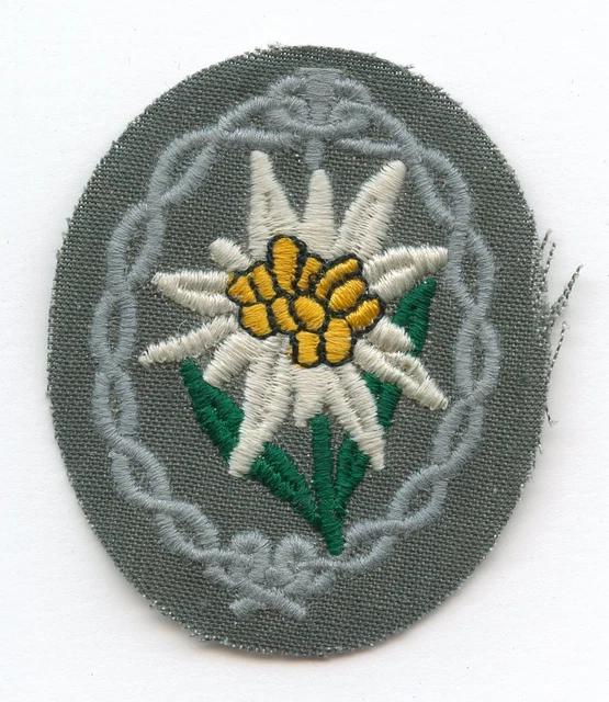 Original Wehrmacht Heer Ärmelabzeichen für Gebirgsjäger 3. Reich 2. Weltkrieg