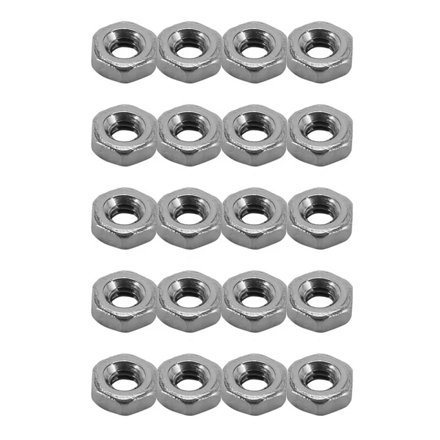 Tuercas métricas M2-Seis Cantos 304 Acero Inoxidable Fijador Din934 500 Piezas fH9E4