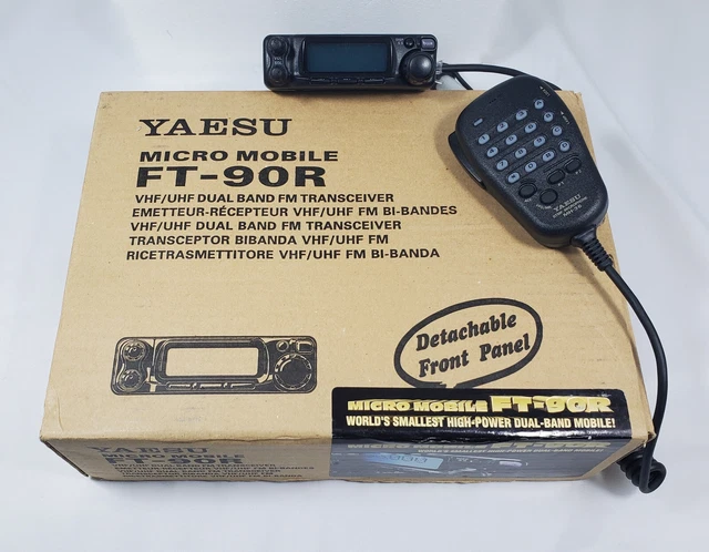 Yaesu Ft 90r Micro Mobile Fm Dual Band Vhf Uhf Transceiver W Orig
