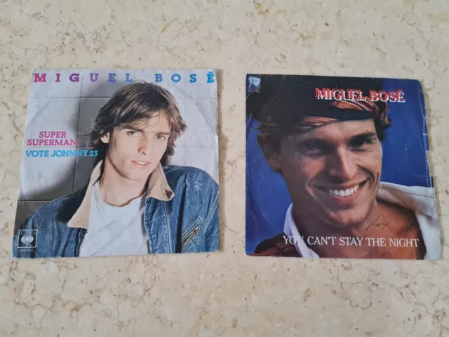 MIGUEL BOSÈ  45 giri vinile - LOTTO 45 Giri DISCO   2 Dischi Vinili Job