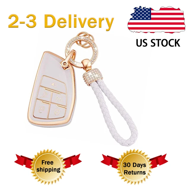 5 Buttons TPU Key Cover Keychain for GMC Sierra 1500 Chevy Silverado 1500 2500HD