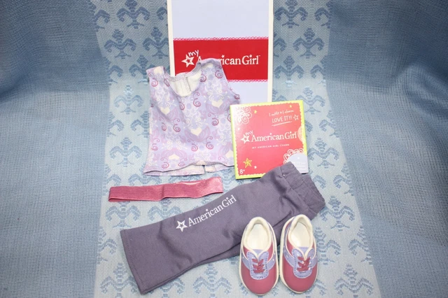 NEW American Girl FEELING GREAT Doll Outfit Complete Real Charm Genuine Retired