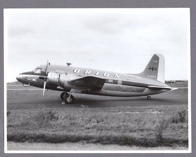 Orion Airways Vickers Viking G-Ahos Large Vintage Airline Photo