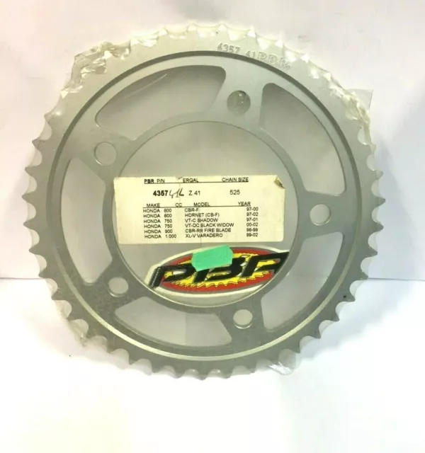 435741L Ergal Sprocket Z41 Pitch 525 Pbr Honda Hornet Cb-F 600 1997-2000