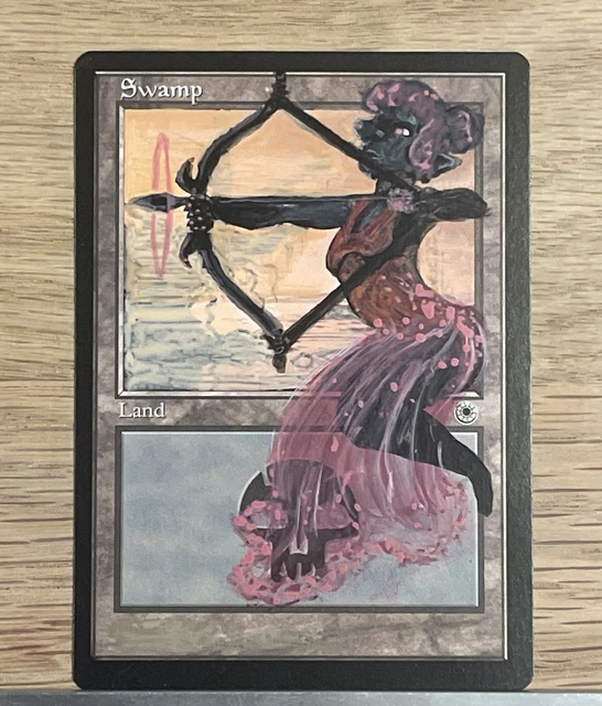 HAND PAINTED ALTERED MTG Full Art Swamp Card Anime Girls - Rbruno $195.94 -  PicClick CA
