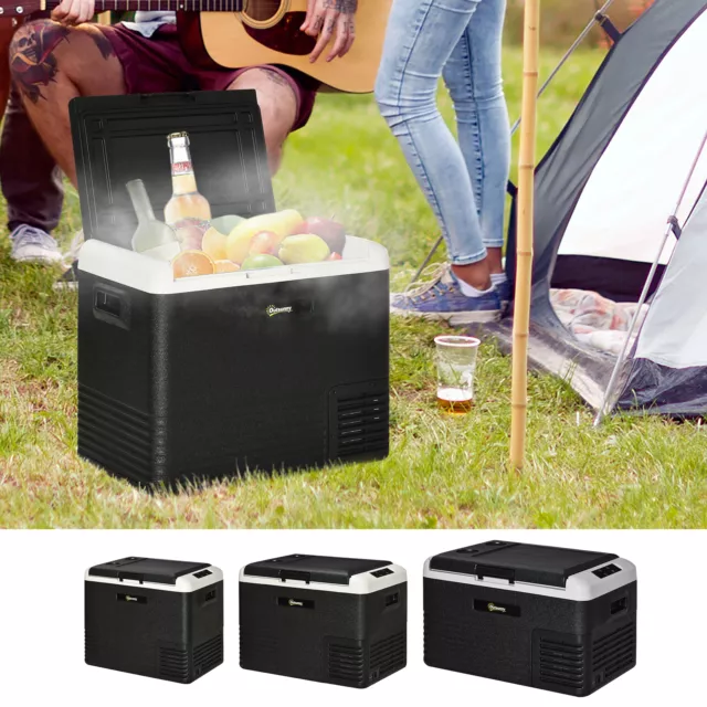 Car Refrigerator Portable Fridge Freezer with 12/24V DC and 110-240V AC