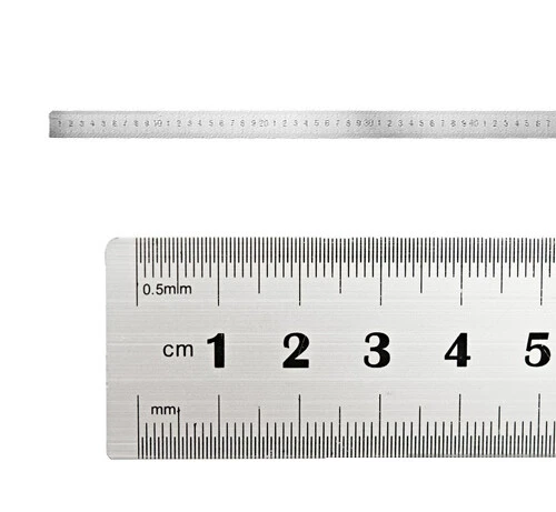 Set 4 Righelli In Acciaio Inox - 15cm, 20cm, 30cm, 40cm Per Disegno Tecnico E Ufficio - Foto 10