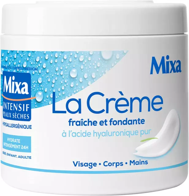 Mixa Intensif Peaux Sèches - La Crème Fraîche Et Fondante À L’Acide Hyaluronique