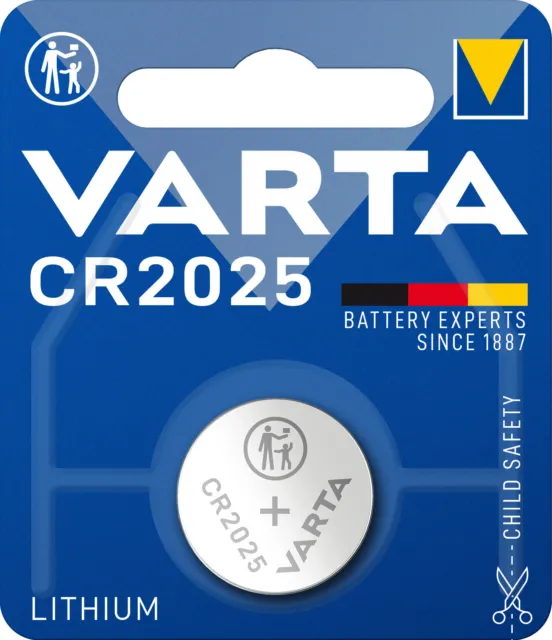 Varta CR2025 2025 DL2025 BR2025 Batterien Knopfzellen 1 x - 10 x Stück