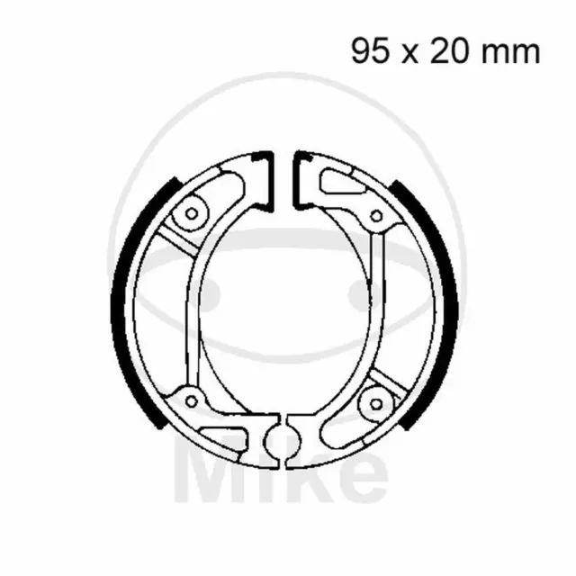 Coppia Ganasce Freno Ebc H333 737.84.90 Per Honda 250 Nss Forza Ex Mf08 2005-20