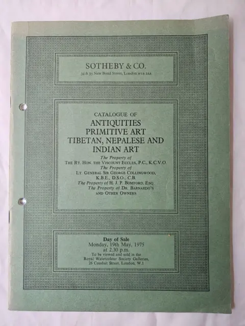 Old Sothebys Catalogue Tribal Art African Oceanic Tibetan Napalese  + My75
