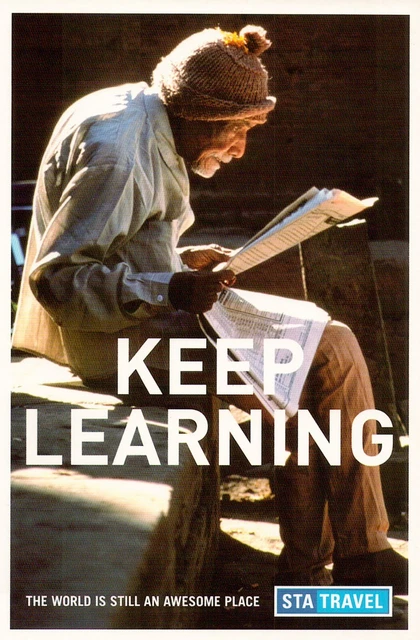 V07190c Australia Avant Card #7190c Keep Learning postcard