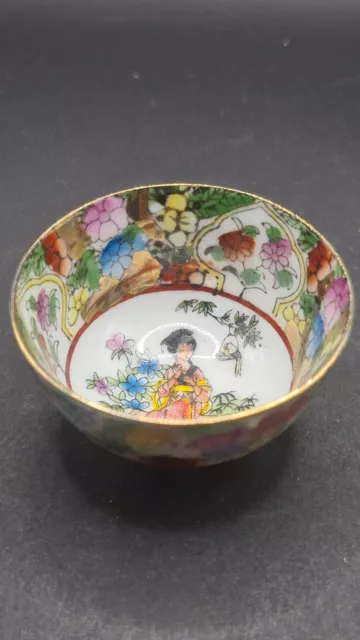 China Cloisonne Schüssel  Schale Deko Ornamente Handarbeit 063002 5*2,5cm