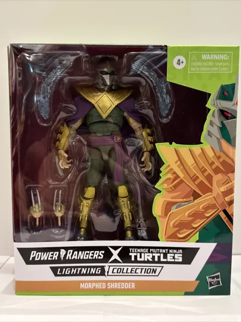 Power Rangers X TMNT Lightning Collection Morphed Shredder Green Ranger MMPR NEW