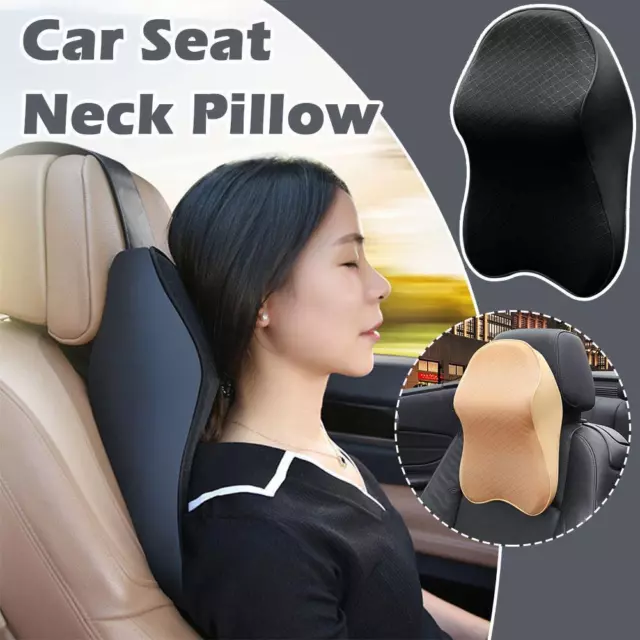 Car Seat Headrest Pad Memory Foam Pillow Head Neck Rest Cushion' Support G0Y7