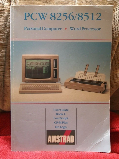 Amstrad PCW8256 with gotek floppy emulator. Works on Z-80 amd CP/m OS, but has a graphical mode