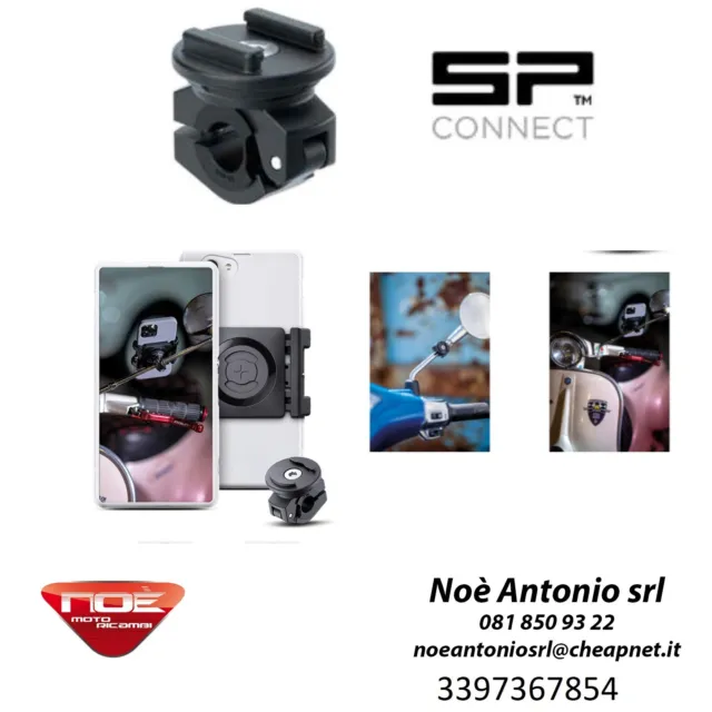 Sp Motor Scooter Bundle Universal Clamp Spc+ Supporto Cellulare Morsetto Specchi