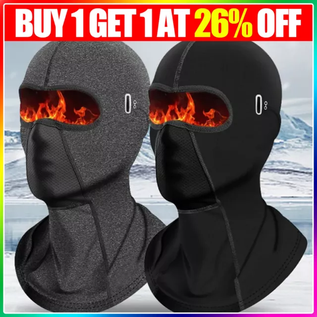 Thermal Balaclava Mask Bike Under Helmet Winter Warm Army Style Neck Warmer Hats