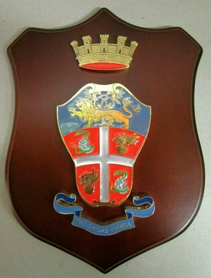 Crest vintage Carabinieri Nei Secoli Fedele versione dorata nuovo 