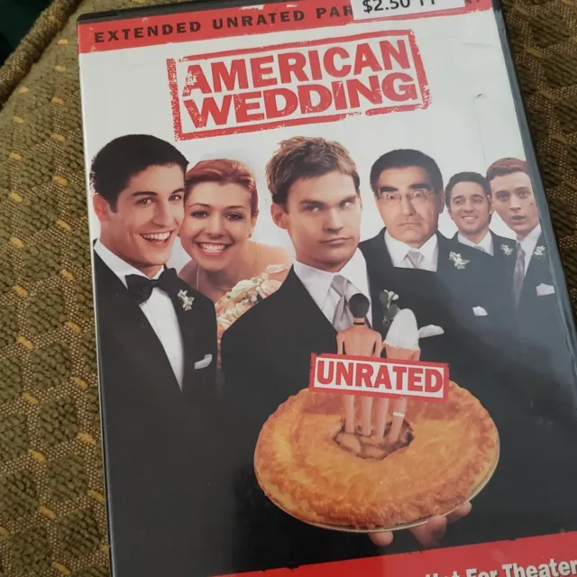 American Wedding UNRATED  DVD  Movie Too Hot For TV VG Free Shipping