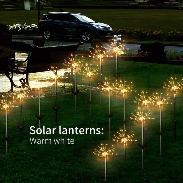 fr 120 LED Solar Lawn Lamp Adjustable Lights for Outdoor Safe for Garden Decorat