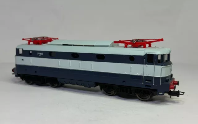 Lima HO Gauge Italian FS E444 001 Blue Electric Locomotive