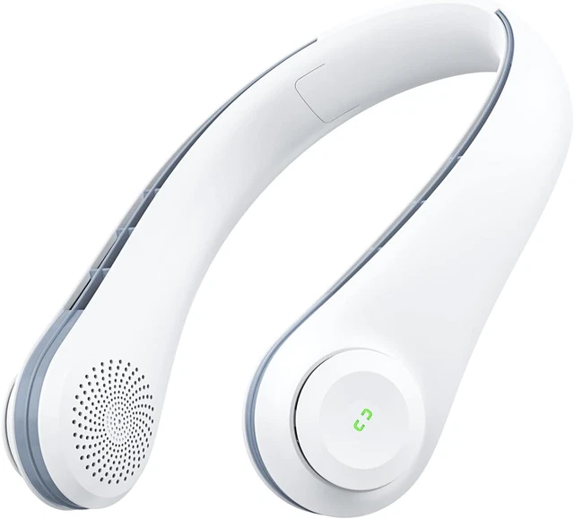 Ventilatore Da Collo Ricaricabile 5200mAh - Senza Lama, 3 Velocità, USB, Silenzioso, Per Esterno E Ufficio - Foto 10