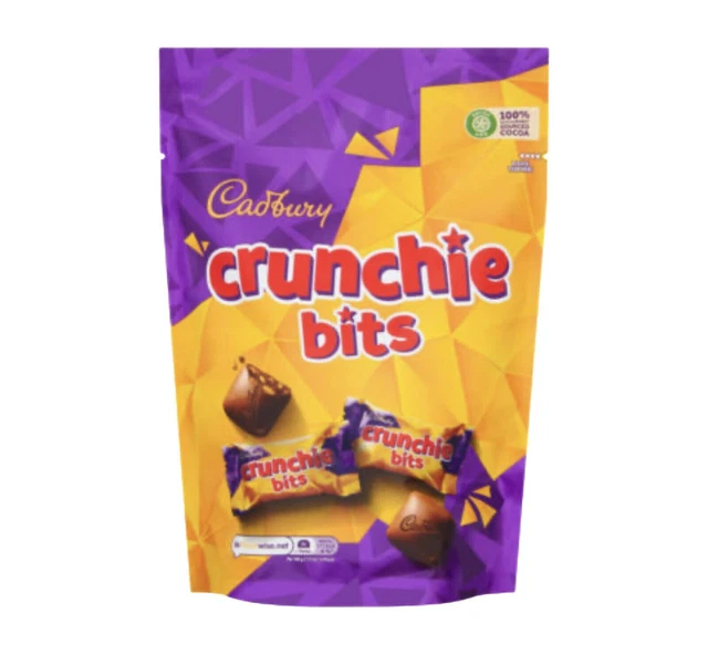 BRAND NEW - 2 x Cadbury Crunchie Bits 300g Chocolate Bag -Fresh Stock Gift Xmas