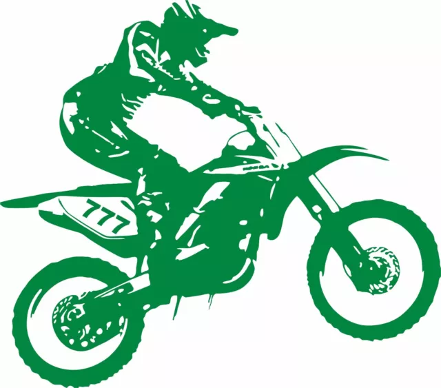 Motorcycle Motocross Dirt Bike Racing Sport Car Truck Window Vinyl Decal Sticker