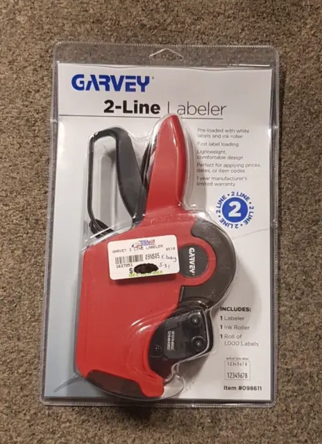 Garvey 2-Line Labeler Pricemarker 098611