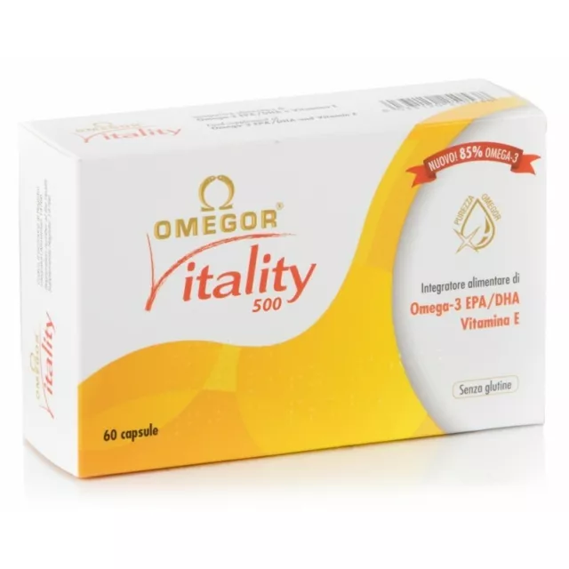 OMEGOR Vitality500 60 capsule - Integratore alimentare per la funzione cardiaca