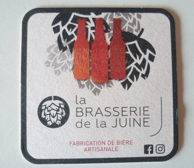MICRO LA BRASERIE DE LA JUINE Beer Mat Coaster Sous Bock Bierdeckel