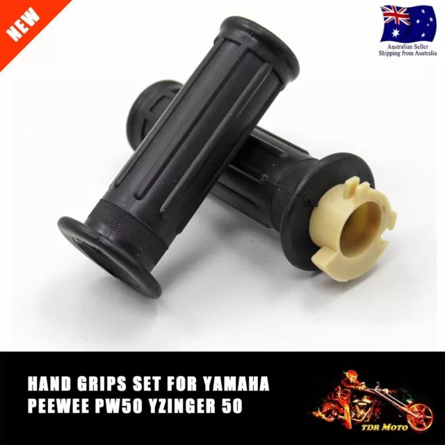 For Yamaha PW50 Black Hand Grips Rubber Grip YZinger PY50 PY 50 Pee Wee 50 PW 50