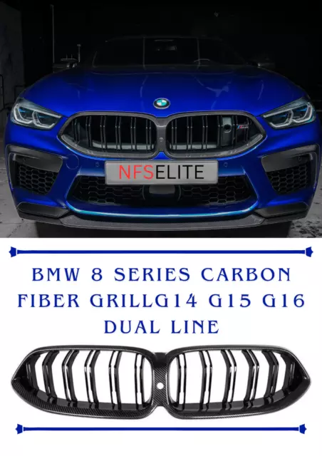 BMW OEM 2019+ G14 G15 G16 F91 F92 8 Series M8 Grille M Performance