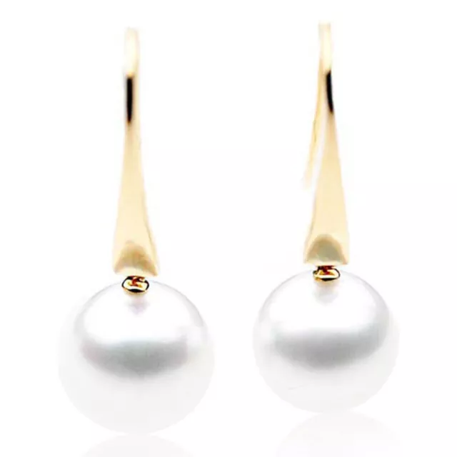 Pacific Pearls® Pendientes de perlas australianas del Mar del Sur de 10 mm...