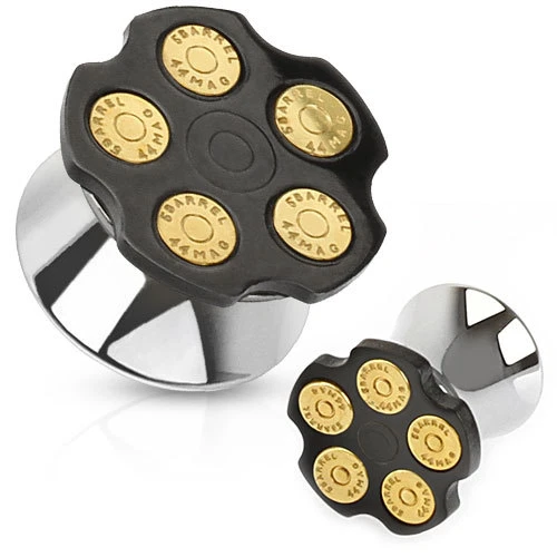 Flesh Tunnel Mit Schraubverschluss – Edelstahl, Herz-Motiv, Durchmesser 10–20 Mm Wählbar