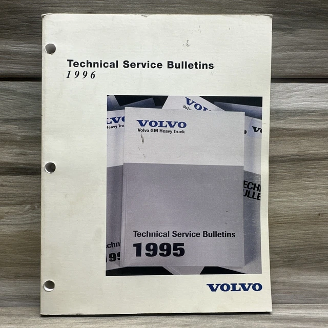 Volvo GM Heavy Duty Truck Technical Service Bulletins Book Service Manual 1996