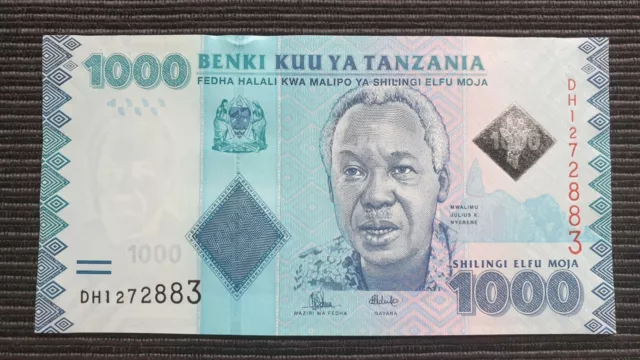 TANZANIA 1000 Shillings 2015 P41b UNC Banknote