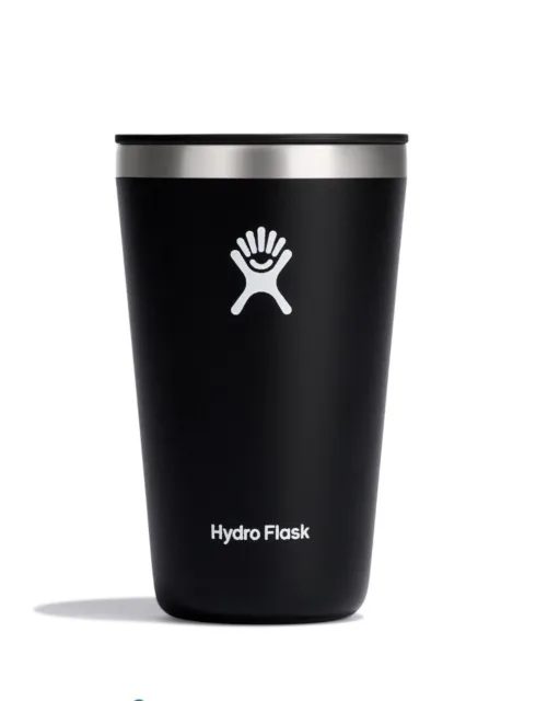 Hydro Flask Tumbler Cup - Stainless Steel & Vacuum Insulated - 16 oz, Black NEW