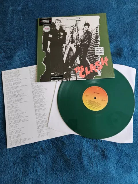The Clash Debut LP green vinyl hmv ltd edition from 2016 EX+