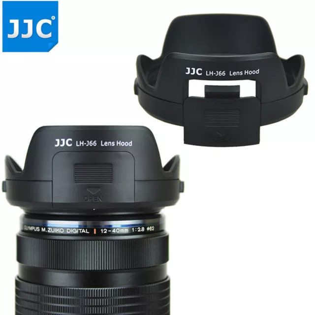 JJC Filter Adjustable Lens Hood for Olympus M. Zuiko 12-40mm F 2.8 Lens as LH-66