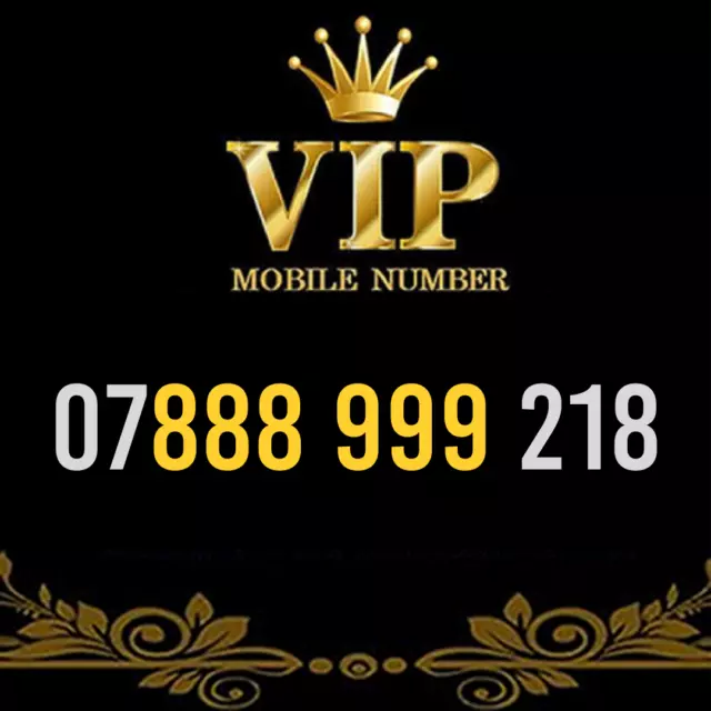 Gold Vip Memorable Phone Number Easy To Remember Mobile Business Simcard - 88899