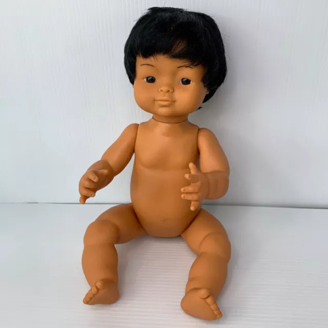 Vintage Rare DVP Denmark Baby Boy Doll Vinyl Jointed POC 40cm 16”