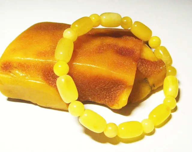 Certified one stone bracelet made from natural Baltic amber