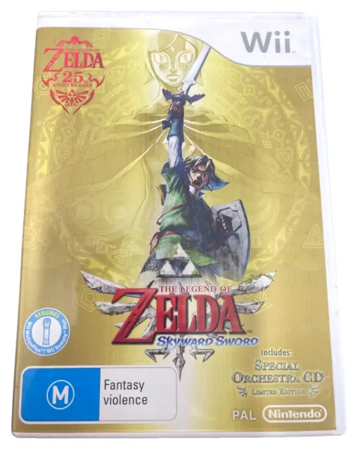 The Legend of Zelda Skyward Sword Nintendo Wii PAL *Complete with Bonus CD*