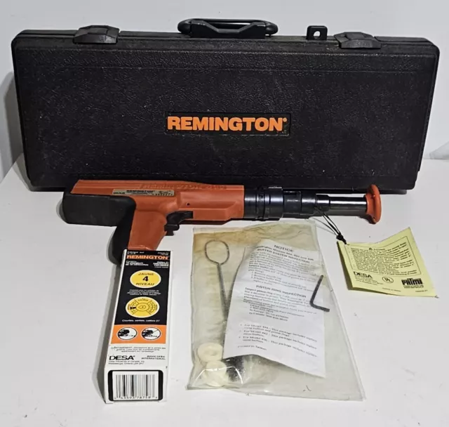 Remington 496 Powder Actuated . 27 Caliber Tool With Hard Case - TESTED